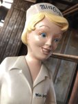 画像17: 50s Vintage Advertising Miss Curity Counter Display Statue Figure 53cm (B797) (17)