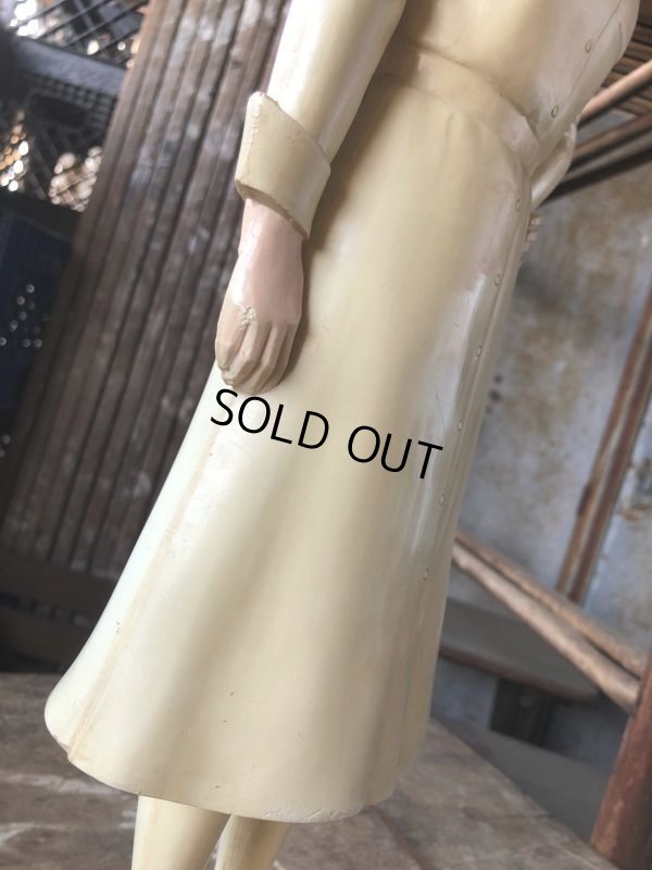 画像16: 50s Vintage Advertising Miss Curity Counter Display Statue Figure 48cm (B798)
