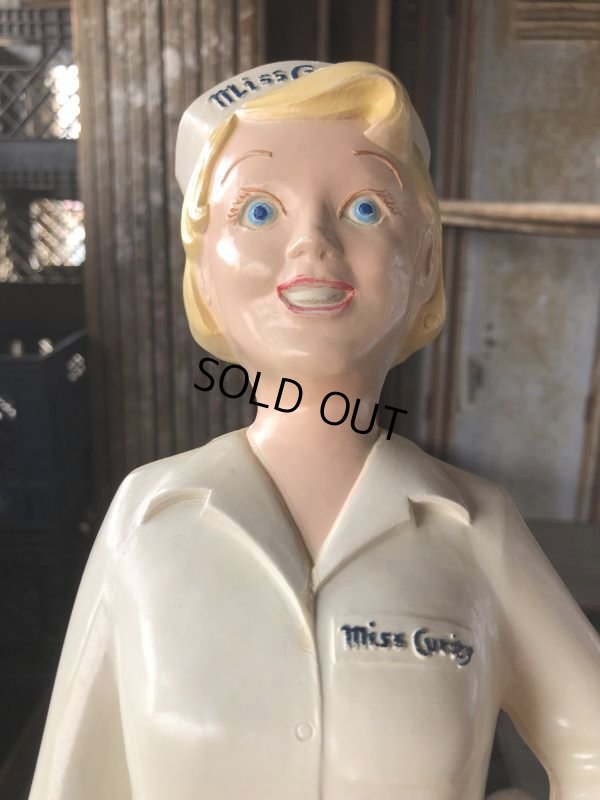 画像19: 50s Vintage Advertising Miss Curity Counter Display Statue Figure 53cm (B797)