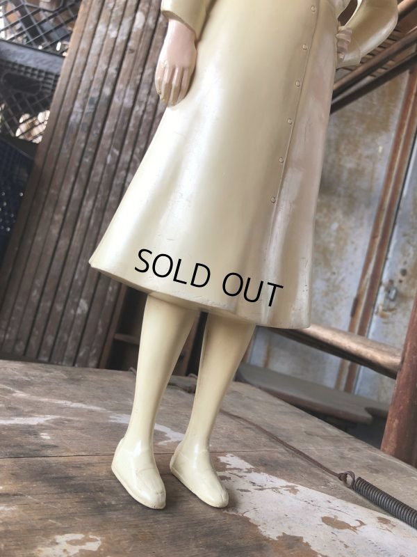 画像12: 50s Vintage Advertising Miss Curity Counter Display Statue Figure 48cm (B798)
