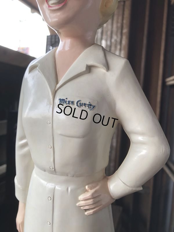 画像15: 50s Vintage Advertising Miss Curity Counter Display Statue Figure 53cm (B797)