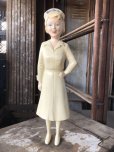 画像1: 50s Vintage Advertising Miss Curity Counter Display Statue Figure 48cm (B798) (1)