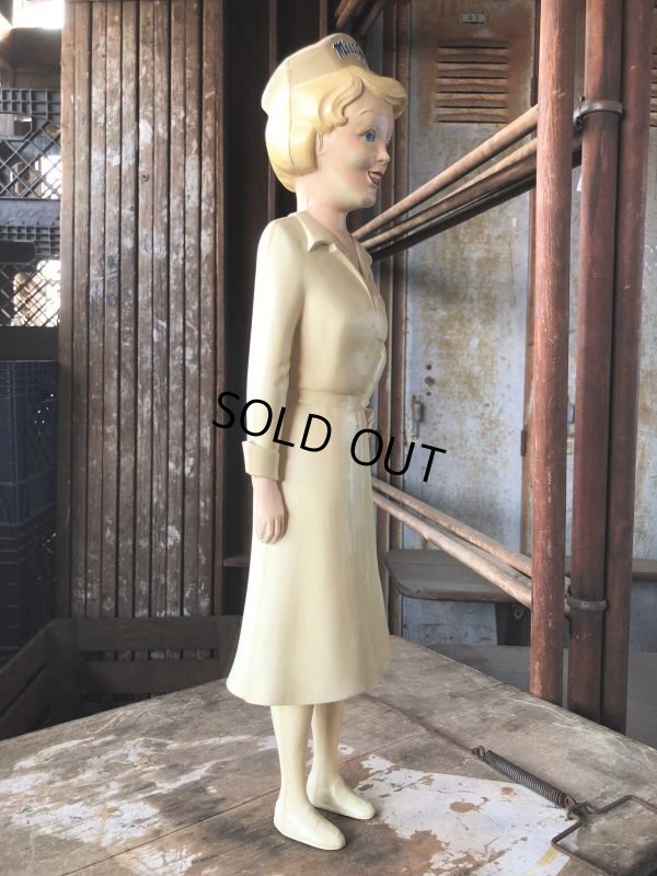 画像8: 50s Vintage Advertising Miss Curity Counter Display Statue Figure 48cm (B798)