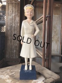 50s Vintage Advertising Miss Curity Counter Display Statue Figure 53cm (B797)
