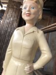画像19: 50s Vintage Advertising Miss Curity Counter Display Statue Figure 48cm (B798)