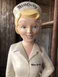 画像2: 50s Vintage Advertising Miss Curity Counter Display Statue Figure 53cm (B797) (2)