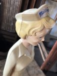 画像13: 50s Vintage Advertising Miss Curity Counter Display Statue Figure 48cm (B798)