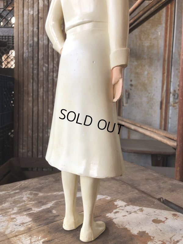 画像11: 50s Vintage Advertising Miss Curity Counter Display Statue Figure 48cm (B798)