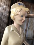 画像3: 50s Vintage Advertising Miss Curity Counter Display Statue Figure 48cm (B798)