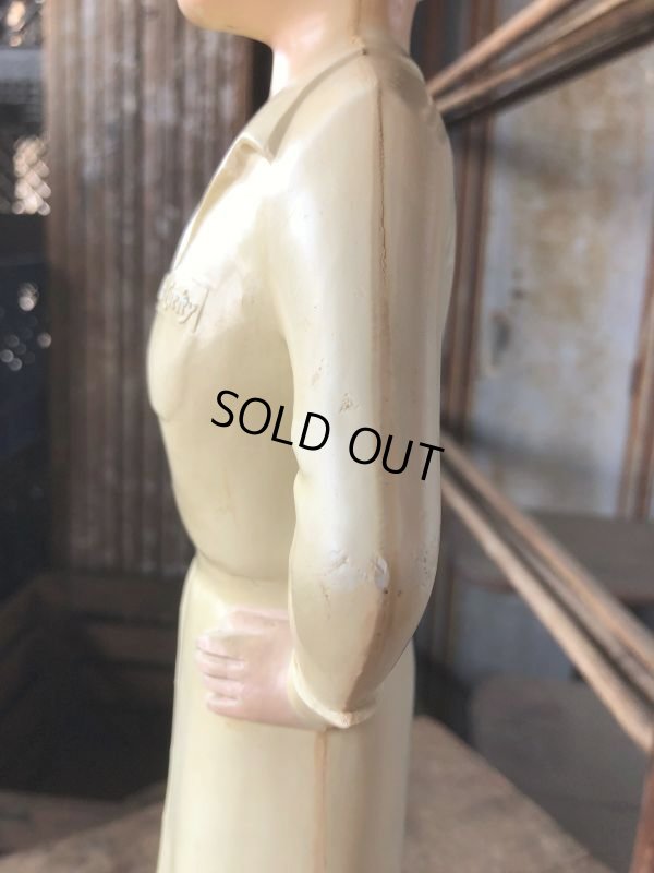 画像14: 50s Vintage Advertising Miss Curity Counter Display Statue Figure 48cm (B798)