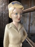 画像20: 50s Vintage Advertising Miss Curity Counter Display Statue Figure 48cm (B798)