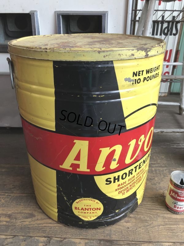 画像4: Vintage Anvo Shortning Huge Can (B808)