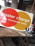 画像22: 60s Vintage MASTER CHARGE The Interbank Store Display Double Sided Metal Sign (B809)