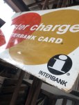 画像10: 60s Vintage MASTER CHARGE The Interbank Store Display Double Sided Metal Sign (B809)