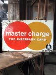 画像14: 60s Vintage MASTER CHARGE The Interbank Store Display Double Sided Metal Sign (B809)