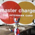 画像3: 60s Vintage MASTER CHARGE The Interbank Store Display Double Sided Metal Sign (B809)