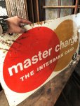 画像13: 60s Vintage MASTER CHARGE The Interbank Store Display Double Sided Metal Sign (B809)