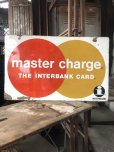 画像11: 60s Vintage MASTER CHARGE The Interbank Store Display Double Sided Metal Sign (B809)