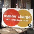 画像23: 60s Vintage MASTER CHARGE The Interbank Store Display Double Sided Metal Sign (B809)