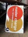 画像21: 60s Vintage MASTER CHARGE The Interbank Store Display Double Sided Metal Sign (B809)