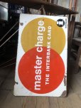 画像20: 60s Vintage MASTER CHARGE The Interbank Store Display Double Sided Metal Sign (B809)