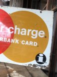 画像19: 60s Vintage MASTER CHARGE The Interbank Store Display Double Sided Metal Sign (B809)