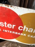 画像17: 60s Vintage MASTER CHARGE The Interbank Store Display Double Sided Metal Sign (B809)