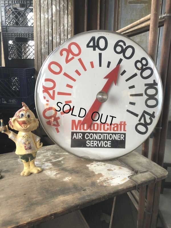 画像27: 70s Vintage FORD Motorcraft AIR CONDITIONER SERVICE 18" Thermometer (B810)