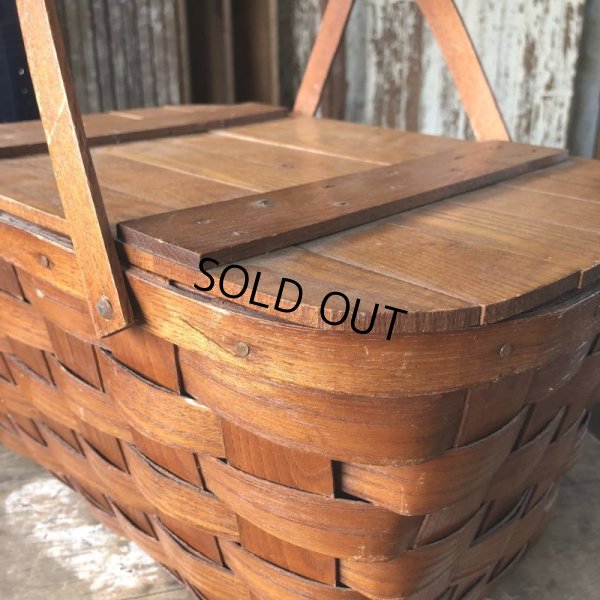 画像9: Vintage U.S.A. Picnic Basket (B822)