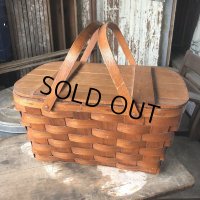 Vintage U.S.A. Picnic Basket (B822)