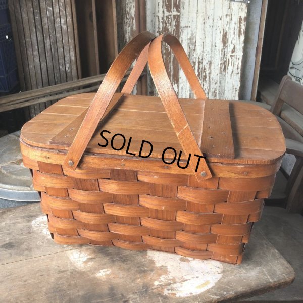 画像1: Vintage U.S.A. Picnic Basket (B822)