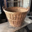 画像1: Vintage U.S.A. Laundry Basket (B819) (1)