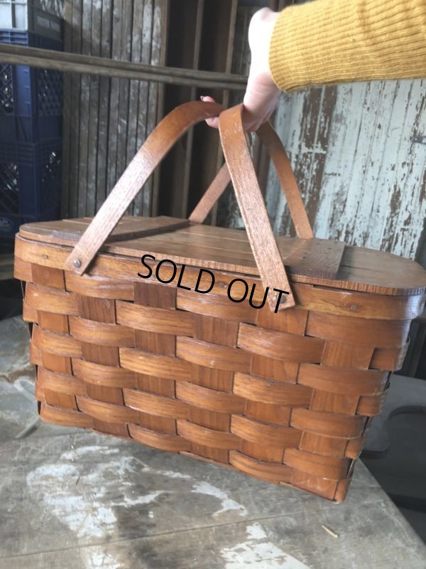 画像14: Vintage U.S.A. Picnic Basket (B822)