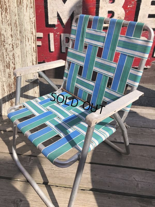 画像7: 60s Vintage Folding Lawn Chair (B830)