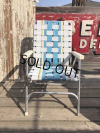 60s Vintage Folding Lawn Chair A (B831)