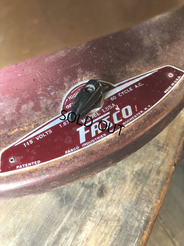 画像13: Vintage FASCO Ottoman Stool Floor Circular Fan (B828)