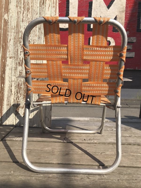 画像7: 60s Vintage Folding Lawn Chair Kid's (B833)