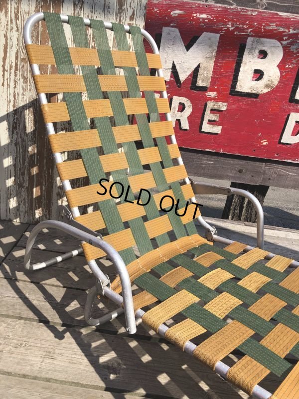 画像9: 60s Vintage Folding Lawn Chair Long (B834)