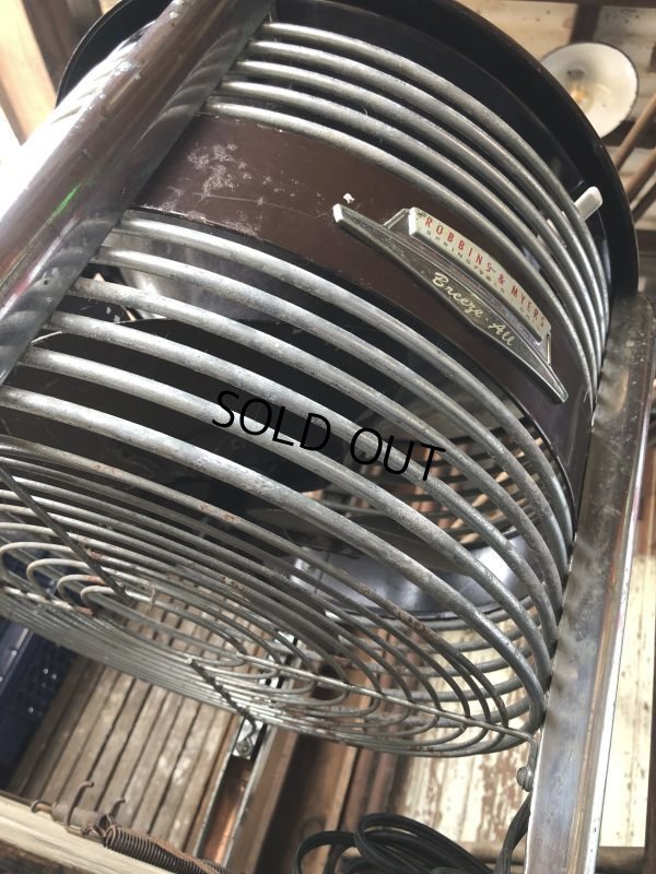 画像8: Vintage ROBBINS & MYERS Ottoman Stool Floor Circular Fan (B829)