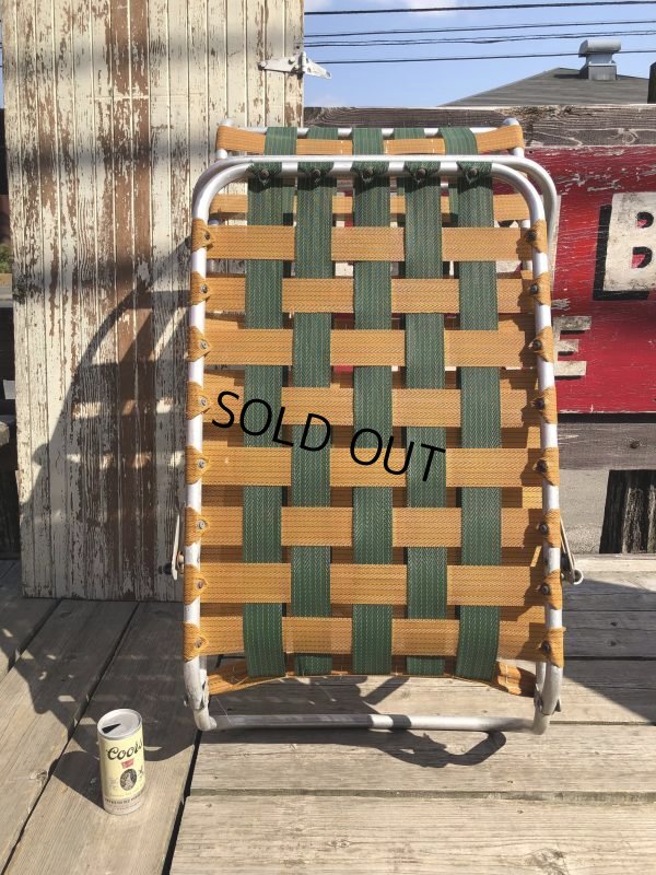 画像16: 60s Vintage Folding Lawn Chair Long (B834)