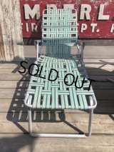 60s Vintage Folding Lawn Chair Long (B835)