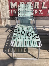 60s Vintage Folding Lawn Chair Long (B835)