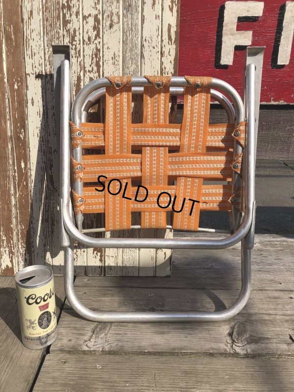 画像12: 60s Vintage Folding Lawn Chair Kid's (B833)