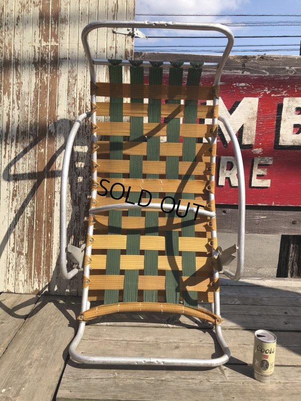 画像18: 60s Vintage Folding Lawn Chair Long (B834)