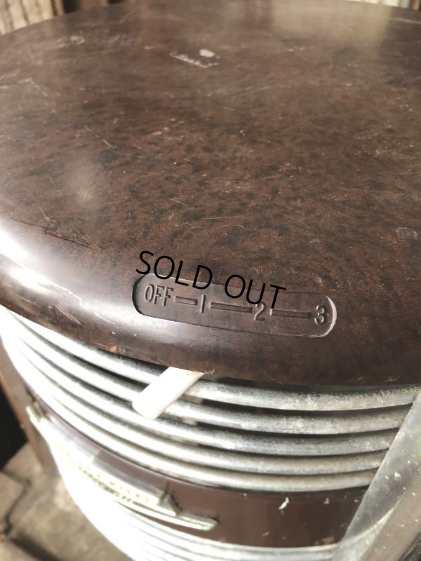 画像12: Vintage ROBBINS & MYERS Ottoman Stool Floor Circular Fan (B829)