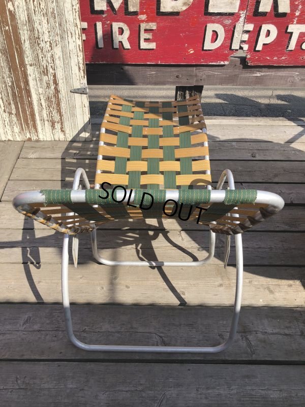 画像3: 60s Vintage Folding Lawn Chair Long (B834)