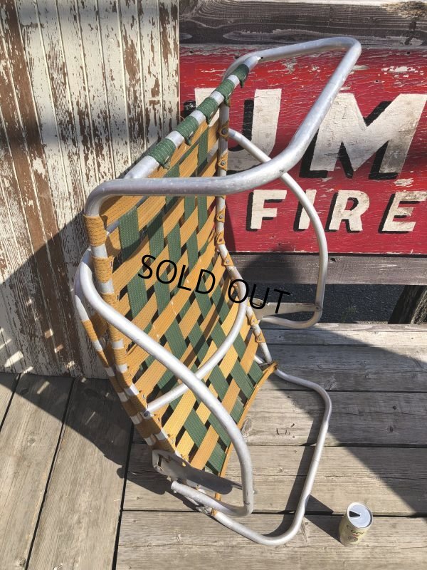 画像19: 60s Vintage Folding Lawn Chair Long (B834)