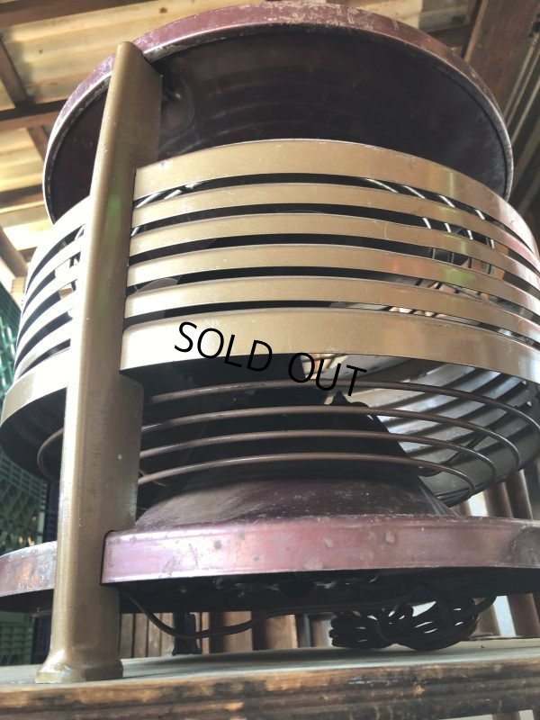 画像7: Vintage FASCO Ottoman Stool Floor Circular Fan (B828)