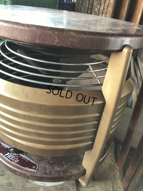 画像9: Vintage FASCO Ottoman Stool Floor Circular Fan (B828)