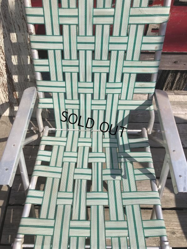 画像15: 60s Vintage Folding Lawn Chair Long (B835)